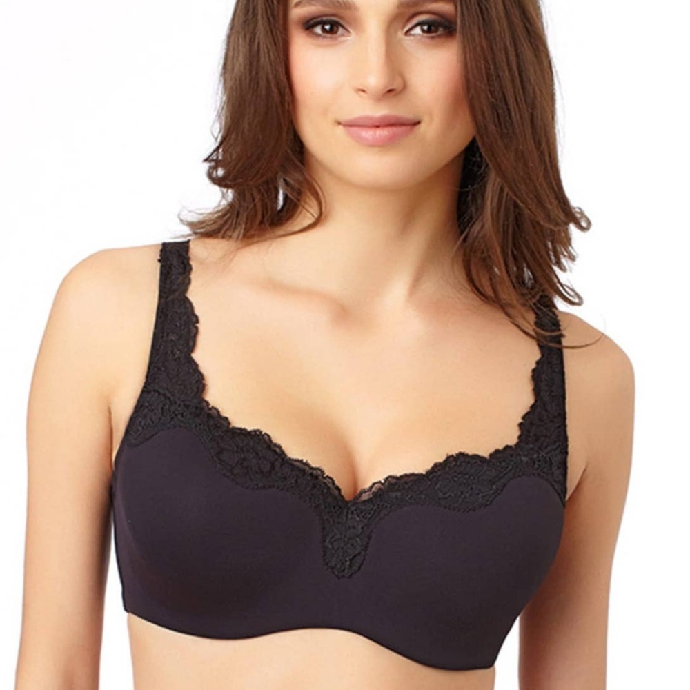 Le Mystere Lace Tisha Full Fit T-Shirt Bra 34DD Seamless Lace Trim Underwire NWT